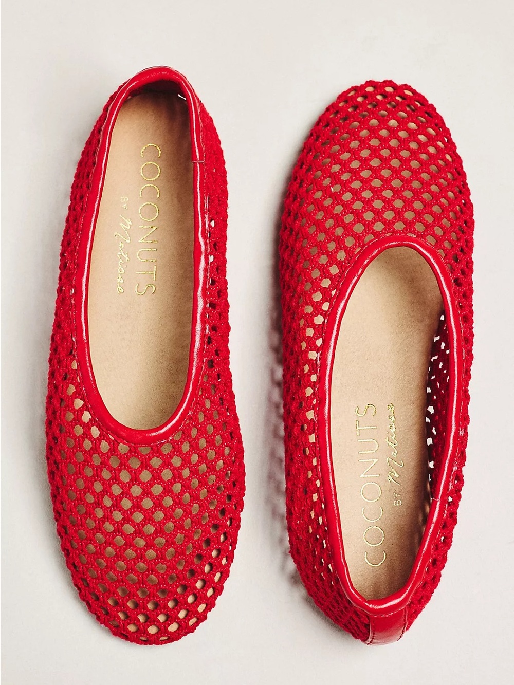 NWT Anthropologie Coconuts by Matisse Marta Mesh Ballet Flats Size 8
